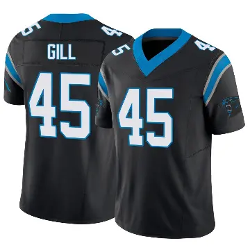 ＃45 Youth Cam Gill Black Limited Carolina Panthers Vapor F.U.S.E. Jersey