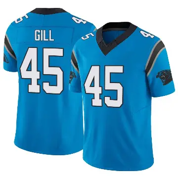 ＃45 Youth Cam Gill Blue Limited Carolina Panthers Vapor F.U.S.E. Jersey