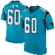 ＃60 Men's Andrew Raym Blue Legend Carolina Panthers Color Rush Jersey