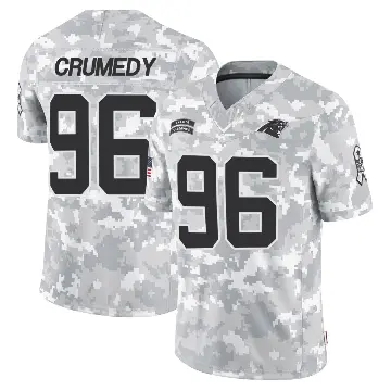 ＃96 Men's Jaden Crumedy Arctic Camo Limited Carolina Panthers 2024 Salute to Service Jersey