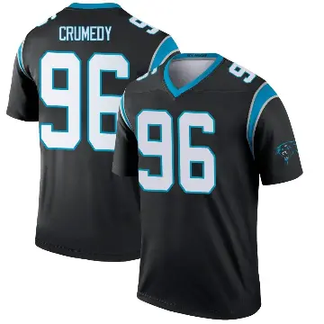 ＃96 Men's Jaden Crumedy Black Legend Carolina Panthers Jersey