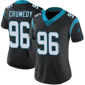 ＃96 Women's Jaden Crumedy Black Limited Carolina Panthers Team Color Vapor Untouchable Jersey