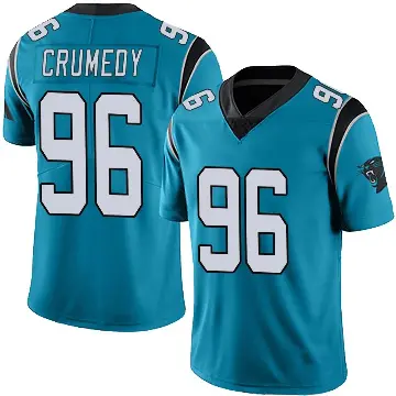 ＃96 Youth Jaden Crumedy Blue Limited Carolina Panthers Alternate Vapor Untouchable Jersey