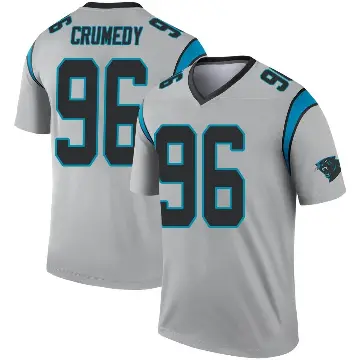 ＃96 Youth Jaden Crumedy Legend Carolina Panthers Inverted Silver Jersey