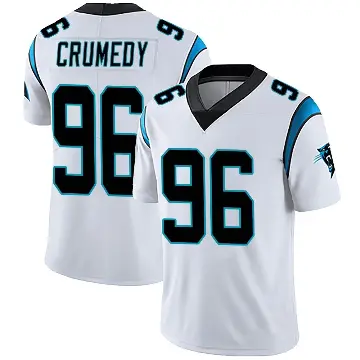 ＃96 Youth Jaden Crumedy White Limited Carolina Panthers Vapor Untouchable Jersey